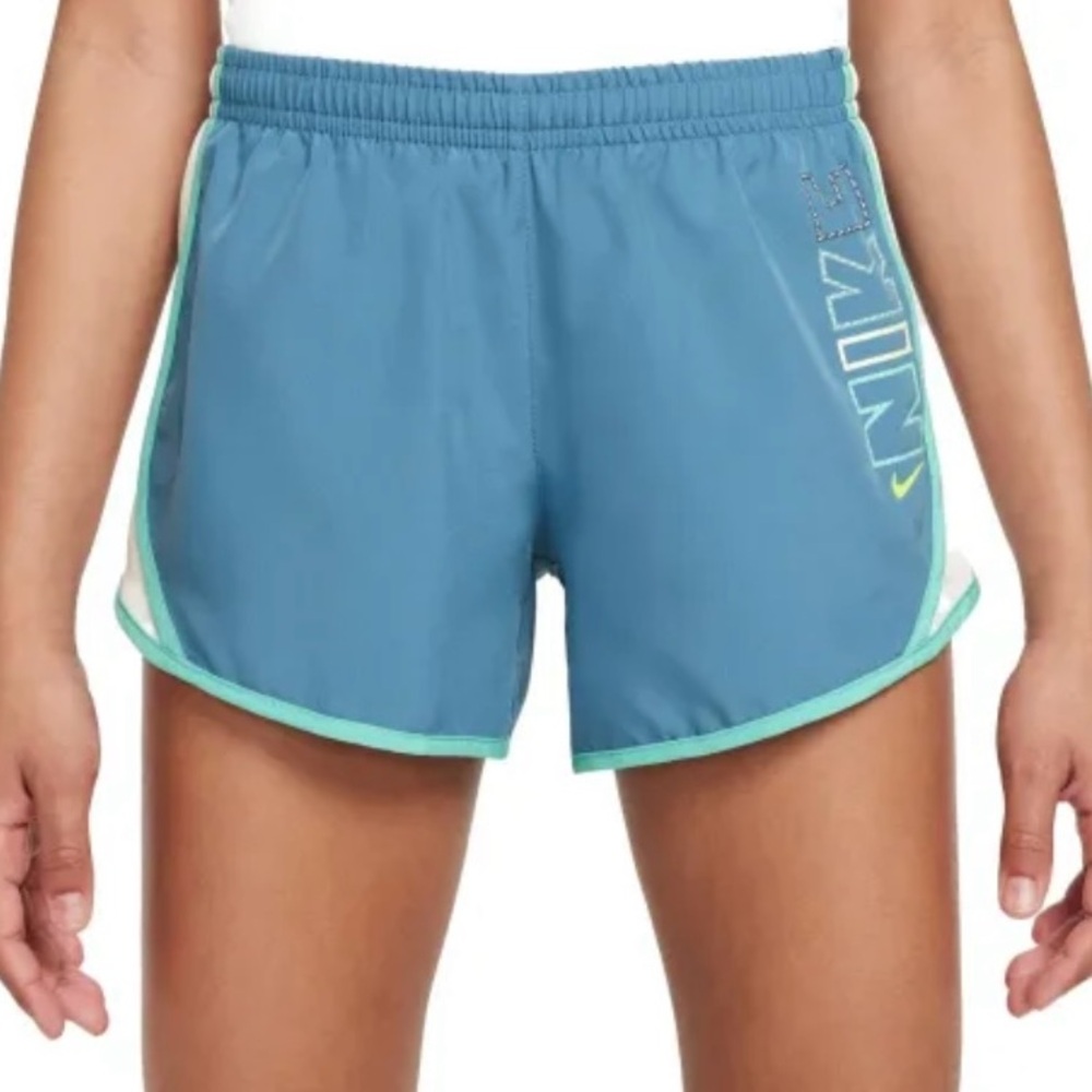 Nike Women's Teal and Mint Athletic Shorts